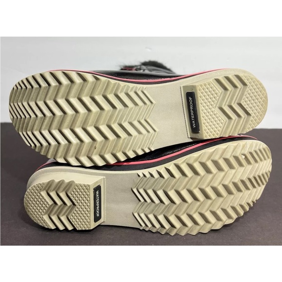 Sorel Womens Tofino Winter Boot Tall Black/Red NL2191-010 Size 8 12” Superb! - Picture 8 of 10